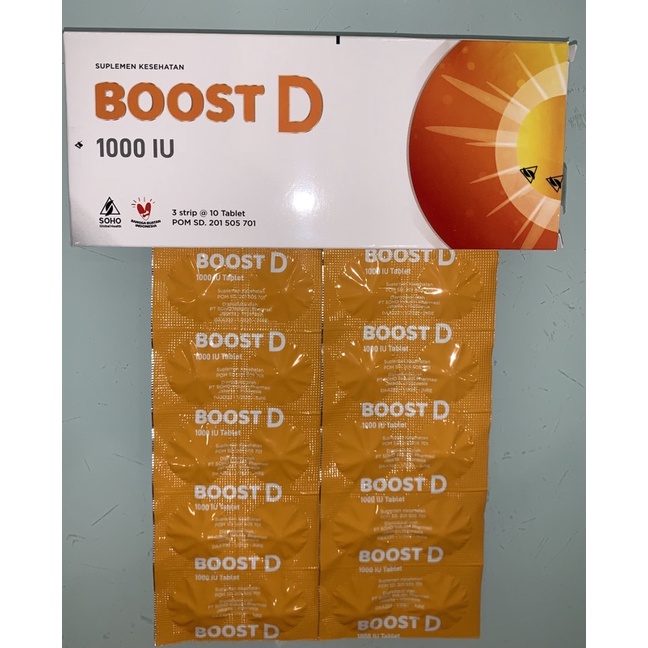 BOOST D 1000 IU 10 TABLET / 1 STRIP Shopee Indonesia