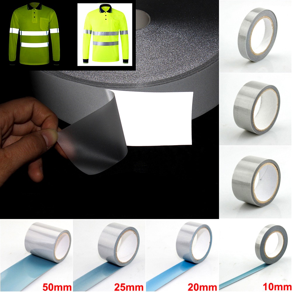 GSPRO Reflective Sticker Heat Press Skotlet Scotlight Reflector Kain Jaket Jas Hujan Rompi Safety Meteran MGSPRO
