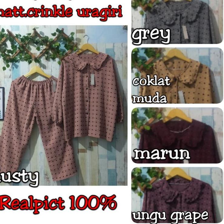 {MTE.21Jl22ᴮ} LD120 GSETCEL RUBIAH JUMBO CRINGKLE AIRFLOW URAGIRI/SETELAN