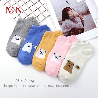 SF - Kaos Kaki Ankle Cute Kaos Kaki Pendek Polos dan Motif Semata Kaki Import Murah Motif Polos-2