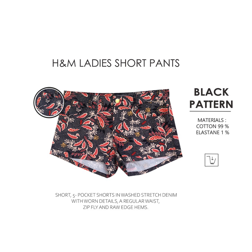  Celana  Pendek Hot Pants H M  Wanita  Shopee Indonesia