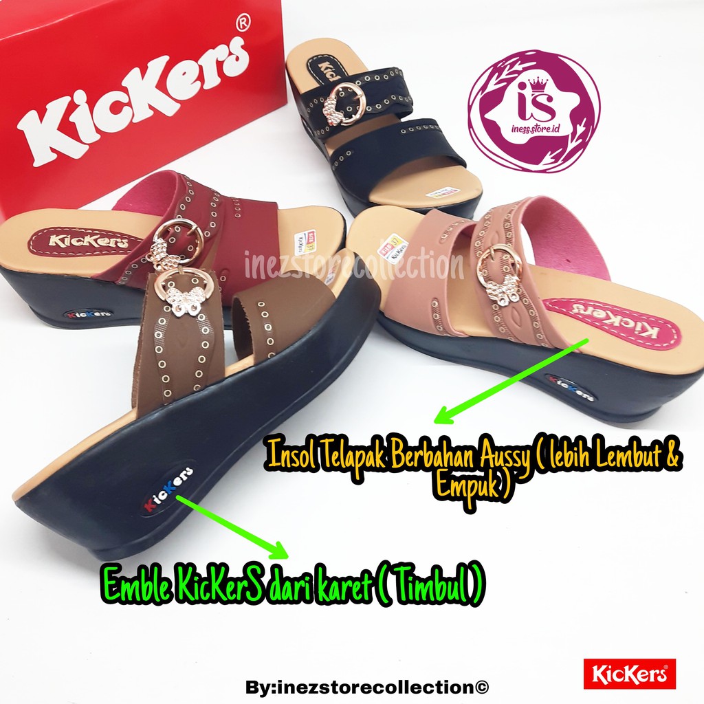 WEDGES SANDAL WANITA KICKERS TERLARIS KODE CB-02 MURAH BERKUALITAS