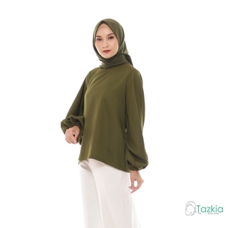 RQ015 COD BAJU  ATASAN  BLOUSE MOTIF FASHION WANITA  LEBARAN 