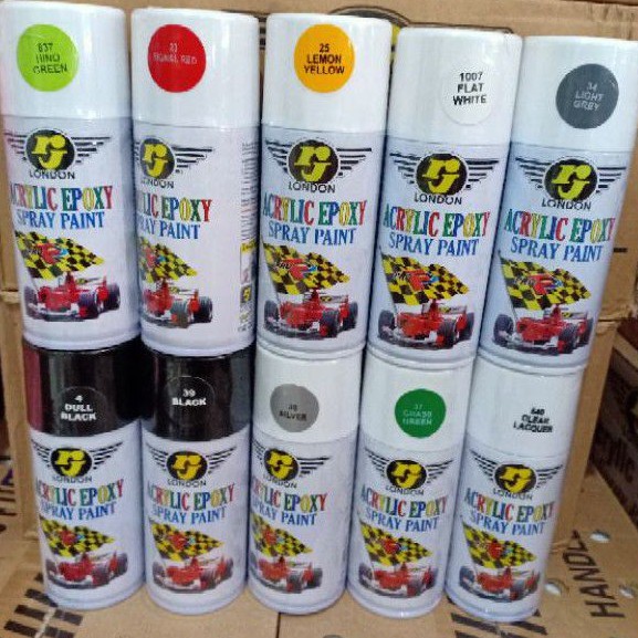 Pilok RJ London Warna Glossy Doff Metalik Hitam Putih Clear Gold Yellow Merah Silver Hijau (150cc)