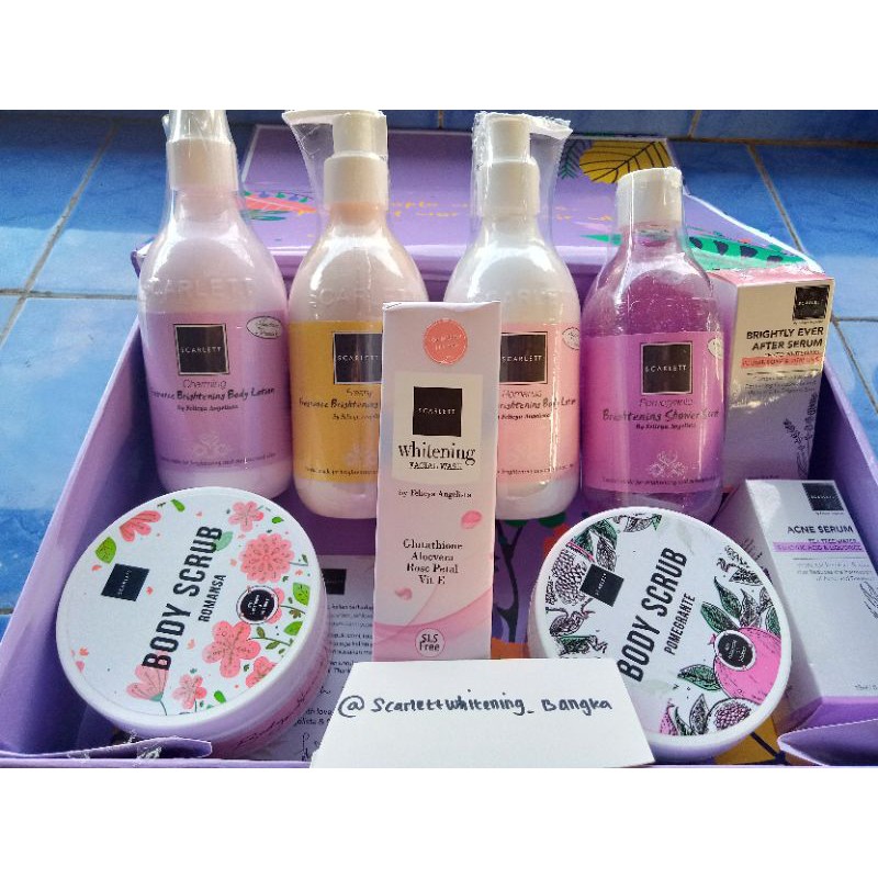 Scarlett whitening paket isi 3