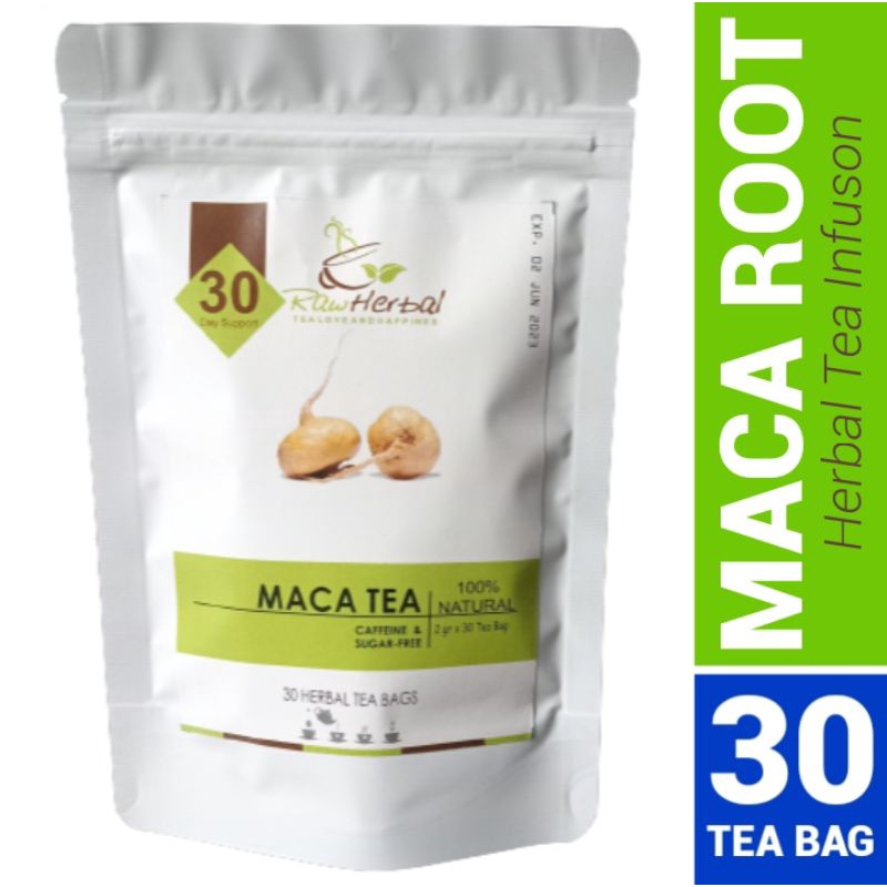 MACA TEA : TEH HERBAL MACA ISI 30 TEA BAG