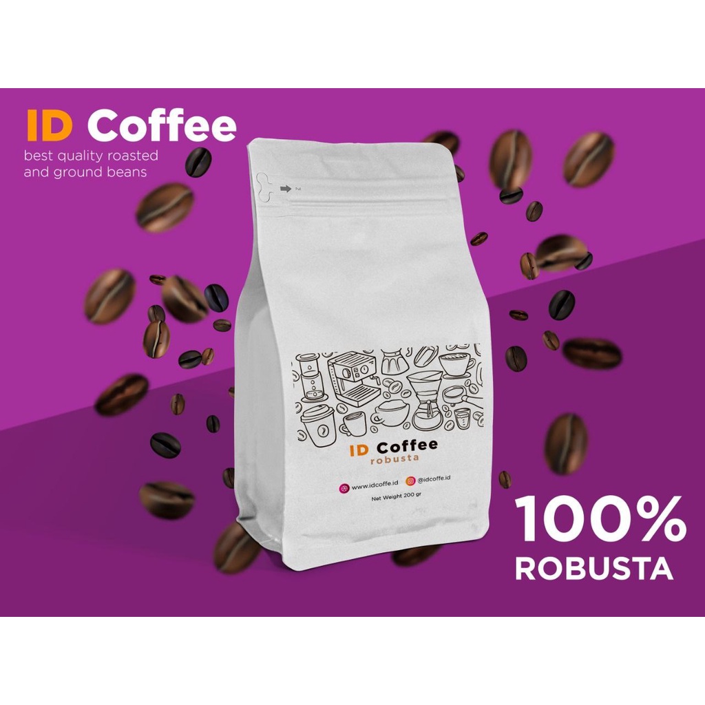 

Kopi Robusta Jawa Murni 100% Bubuk 200g - Cita Rasa Kopi Murni