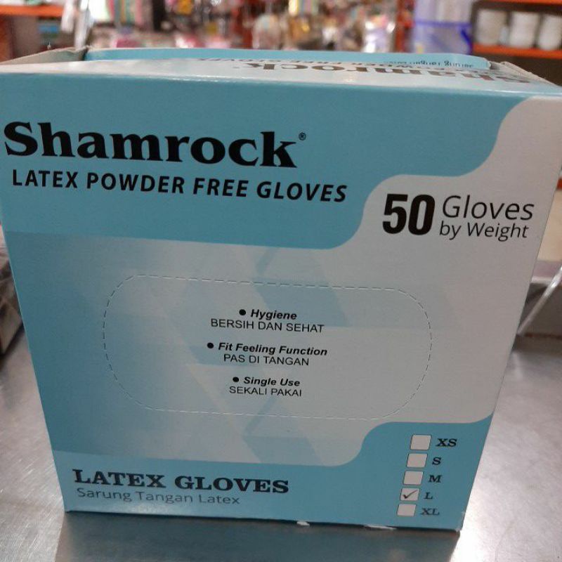 Sarung tangan karet / latex biru