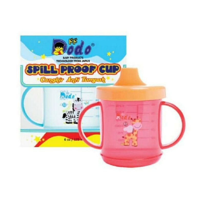 Spill Proof Cup DODO Cangkir Anti Tumpah Blue