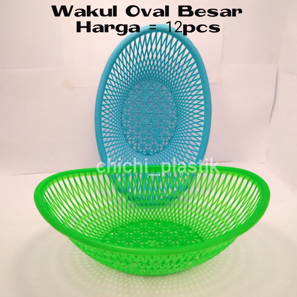 Isi 12 PCS!! Waskom Oval Besar /Waskom Plastik/Waskom berkatan /Baskom Hajatan/Baskom