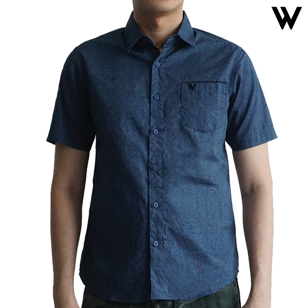 KEMEJA WALRUS MOTIF BINTIK