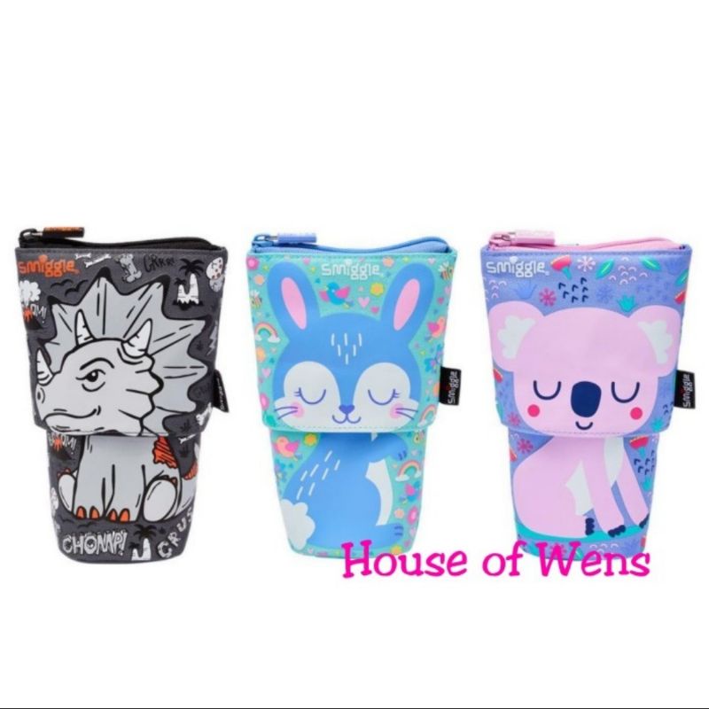 

Smiggle Animalia Slide Stand Pencil Case Original - Tempat Pensil Smiggle