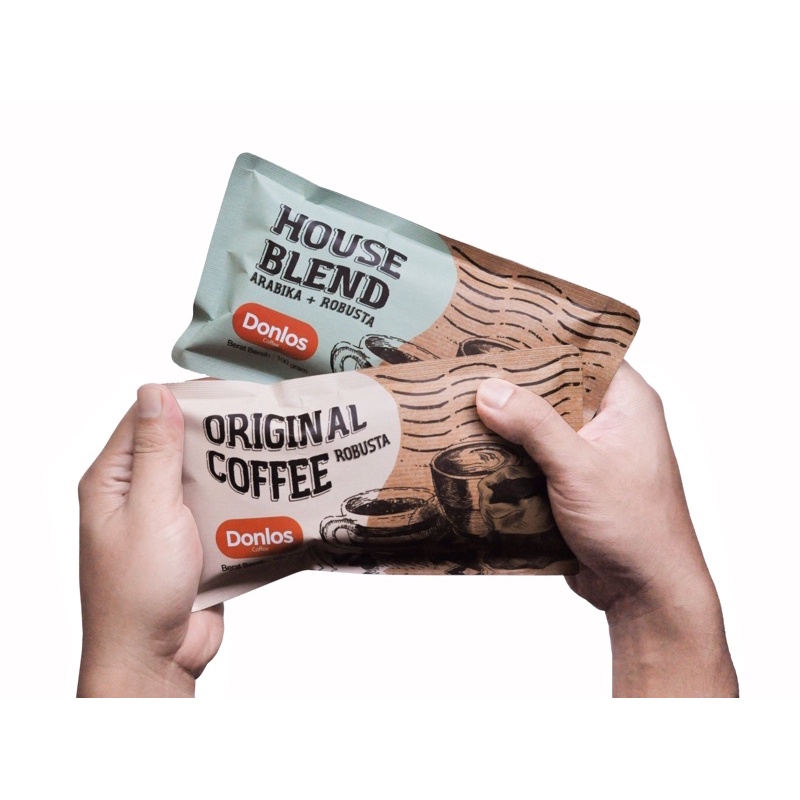 

DONLOS PAKET COFFEE HOUSE BLAND + ORIGINAL COFFEE 100 gram | KOPI BUBUK | KOPI BALI | KOPI ARABIKA | KOPI ROBUSTA