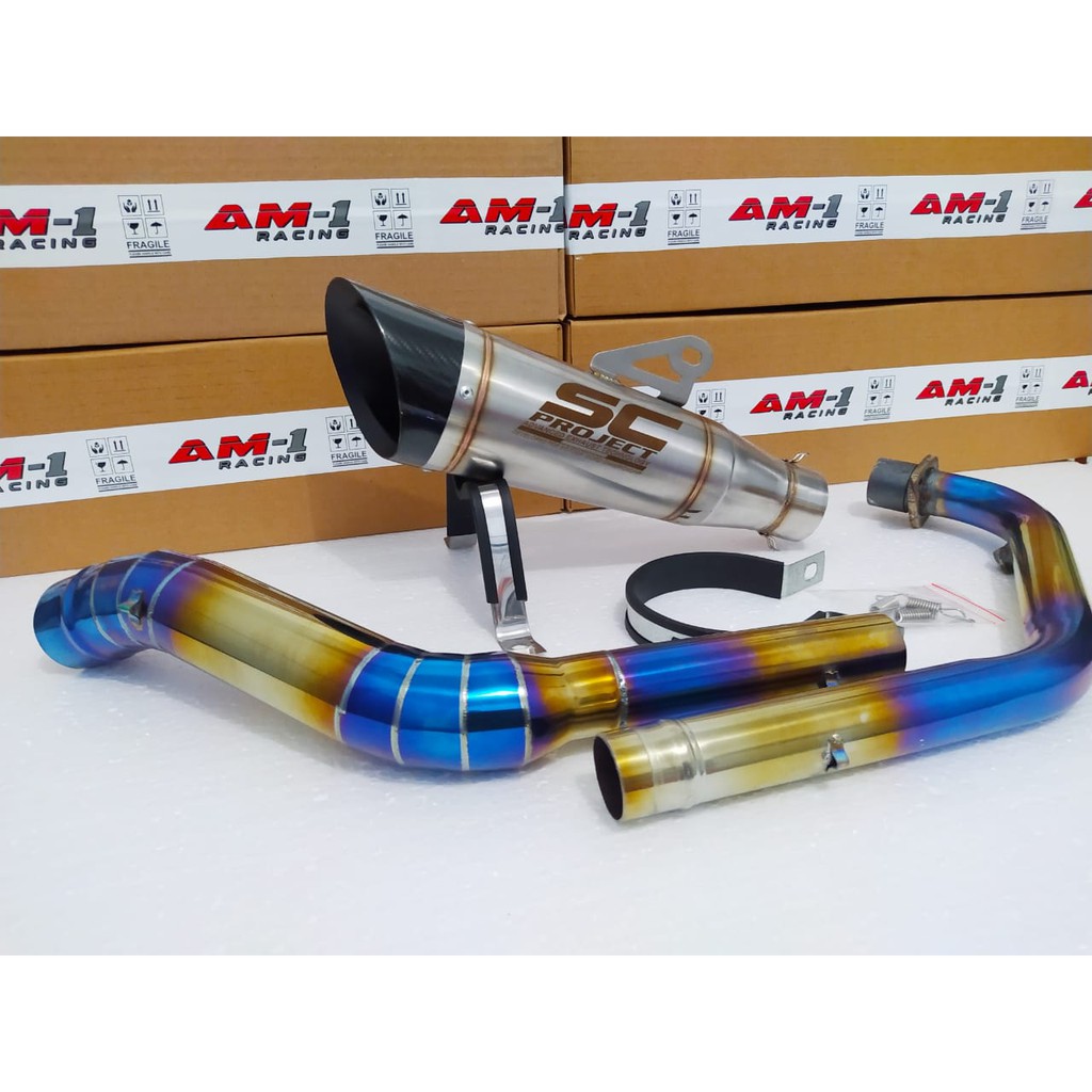 Knalpot Racing Bluemoon Sc Project S1 new cbr150r cbr 150 R Cbu k45a k45g k45n K45r