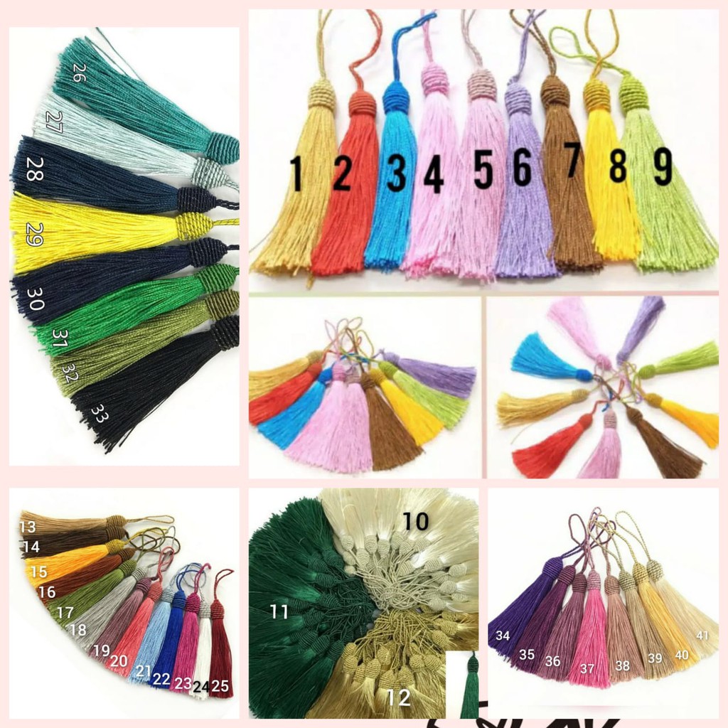 TASEL TAWON RUMBAI | TASEL IMLEK | TASSEL CHINE RUMBAI (10 CM)