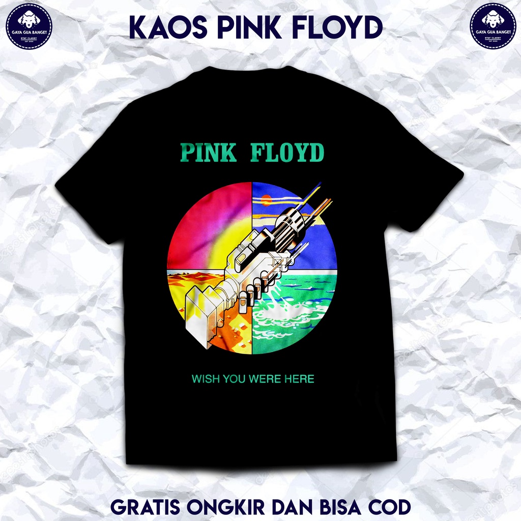 Kaos Band Pink Floyd. Kaos Musik Band Rock Pink Floyd Original.