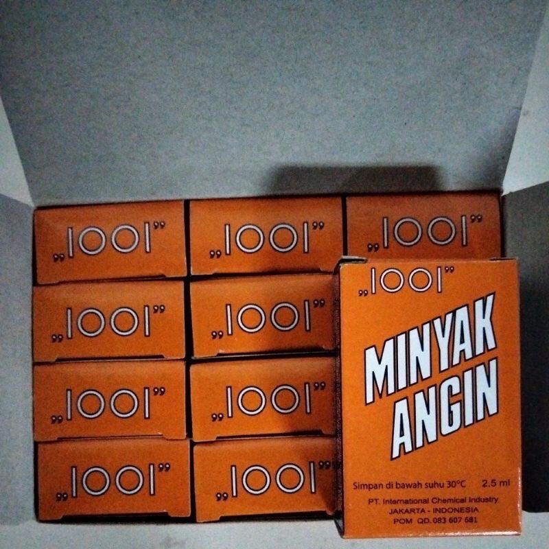 Minyak angin 1001/Ppo 1 box isi 1lusin