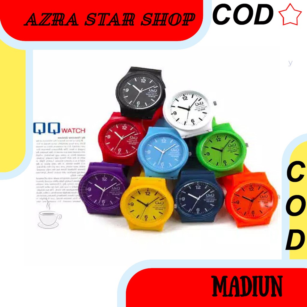 JAM TANGAN QQ QUARTZ WATER RESIST V02 JAM TANGAN FASHION UNISEX JAM MURAH IMPOR