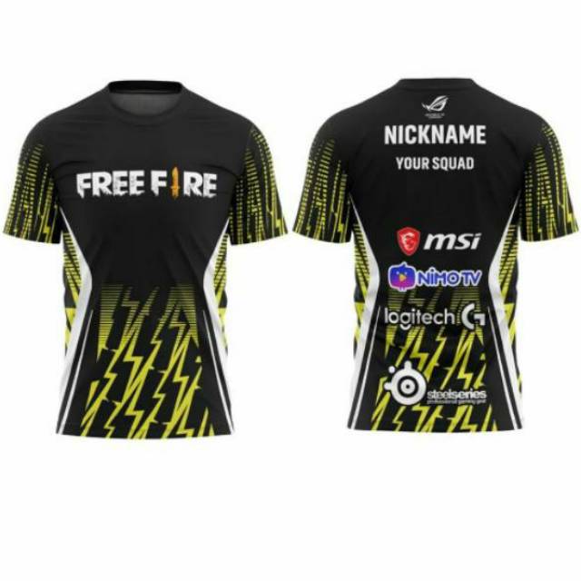 Jersey gaming printing custom free desain jersey pubg printing kaos gaming kaos mobile legend