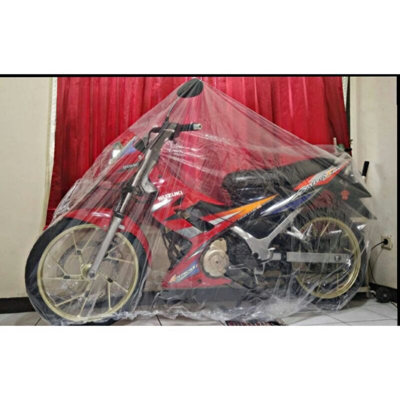 Cover Sarung Motor ARAGON Transparan Bening Selimut Plastik Tutup Motor NMAX PCX VARIO VESPA  SCOOPY BEAT