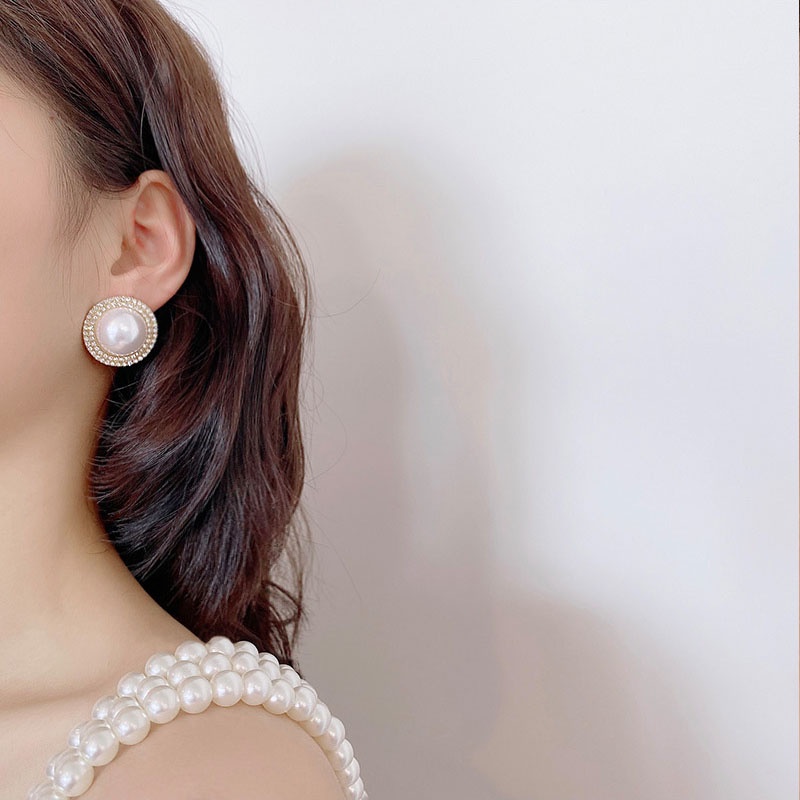 Shuling 925 Silver Needle Summer Korean Style Earrings High Sense Pearl Earrings Female Ear Studs Wholesale