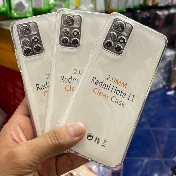 Redmi Note 10 Redmi Note 10 Pro Redmi Note 11 Redmi Note 11 Pro Redmi Note 12 Redmi Note 12 Pro  Case Ultra Clear HD Premium Transparan Jelly Silicon Softcase  - White_Cell