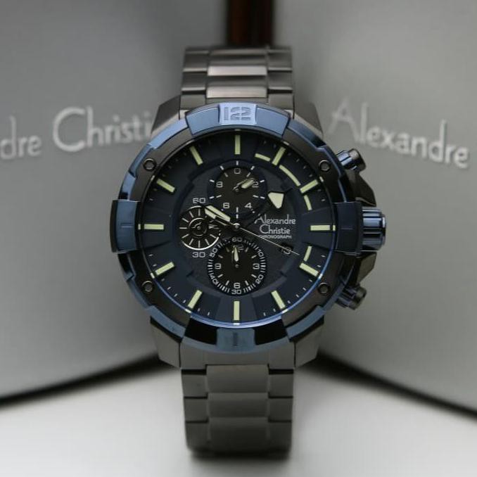 Jam Tangan Pria Alexandre Christie Ac 6551 / Ac6551 Blue Black Tokotara90