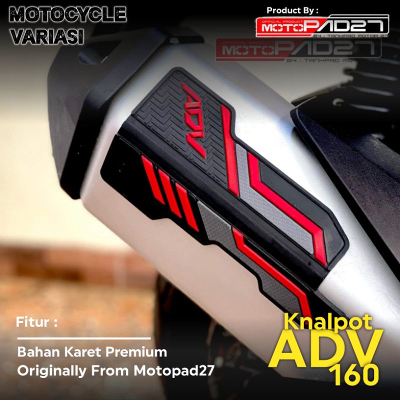 Stiker Knalpot ADV 160 Karet Cover Knalpot ADV 160 Rubber Premium