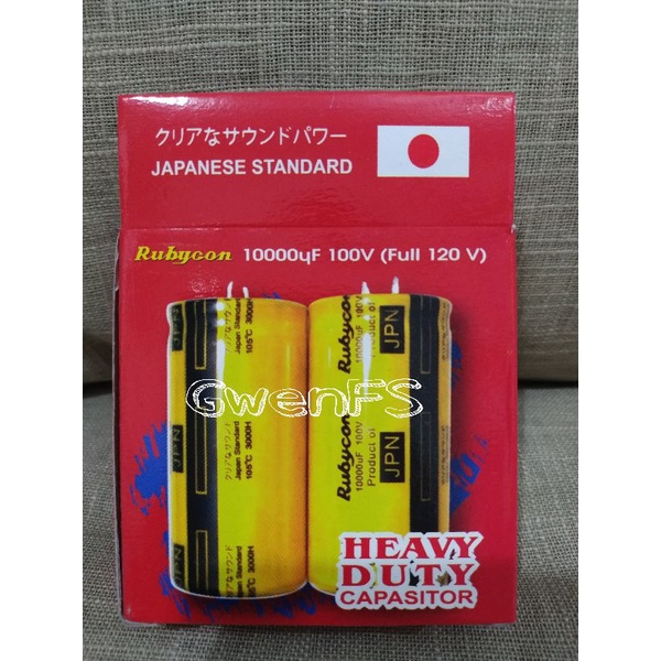 ELCO 10000UF 100V NEW RUBYCON YELLOW PER SET / Satuan JAPAN ORIGINAL