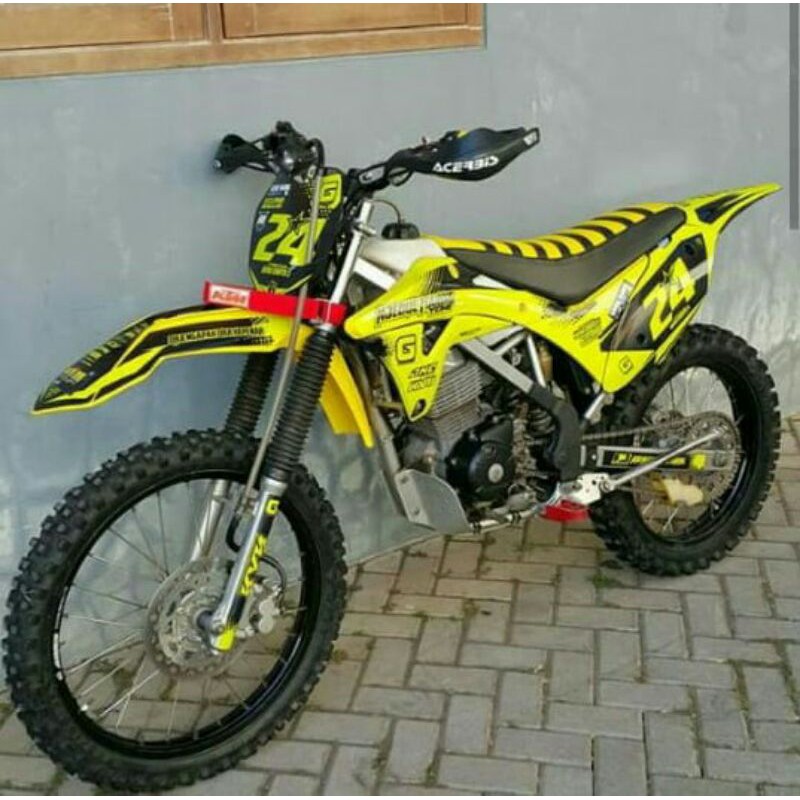 Decal sticker GORDON KLX BF DTRACKER ORAJET GLOSSY