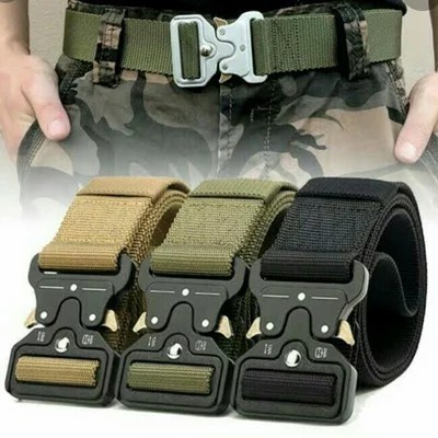 QUALITY Cobra Style Ikat Pinggang Tactical Blackhawk Duty Belts CQB Metal V2