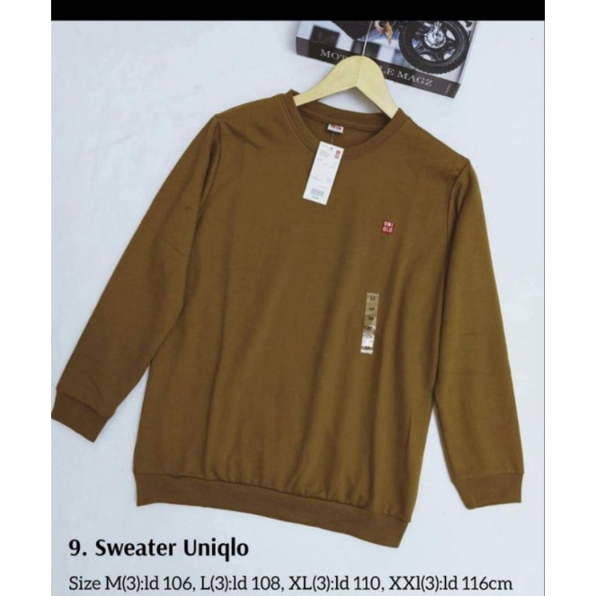 SWEATER UNIQLO UNiSEX-Coklat