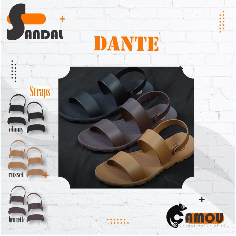 CAMOU - Sandal Camou Pria / Sandal Casual Pria - Tali Sandal DANTE Murah