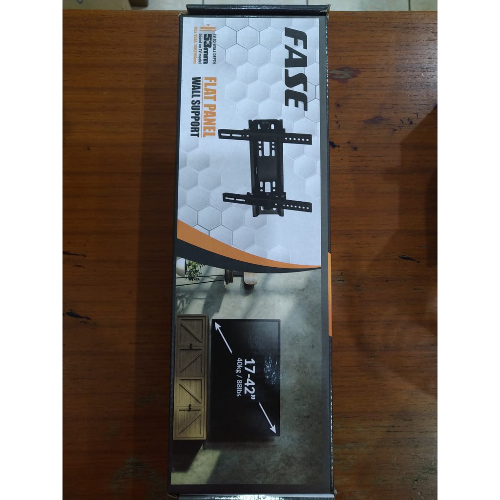 BRAKET / BRACKET / FLAT PANEL WALL SUPPORT FASE UNTUK TV LED / LCD 17 - 42 INCH