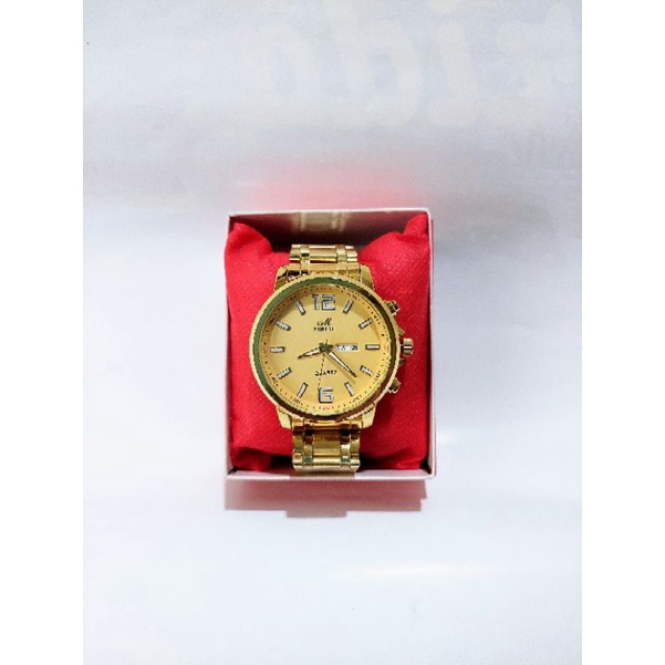 JAM TANGAN MIRETE GOLD TGL HARI AKTIF