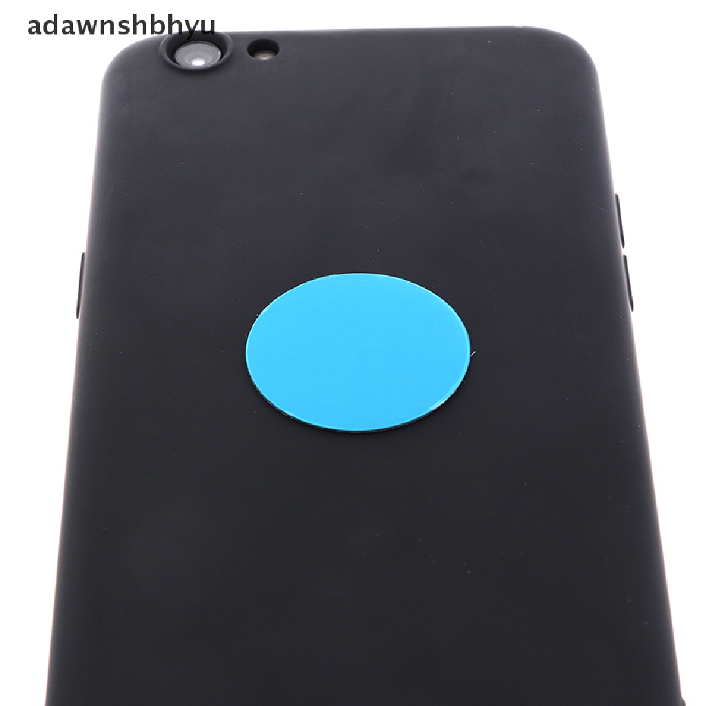 Adawnshbhyu 10pcs Untuk Magnetic Car Mount Magnet Phone Holder Plat Metal Stiker Biru