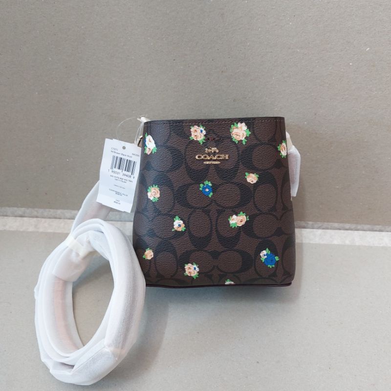 Tas Coach mini town bucket signature vintage rose