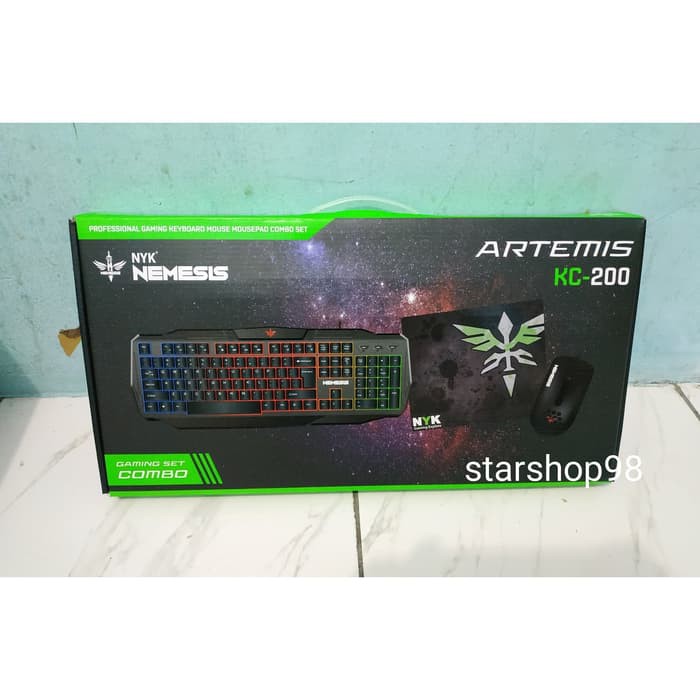 Keyboard Mouse Gaming RGB NYK Artemis KC 200