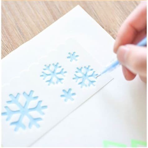 Plastic Stencil 15.5x5.5cm - Wheather Theme (8pcs)