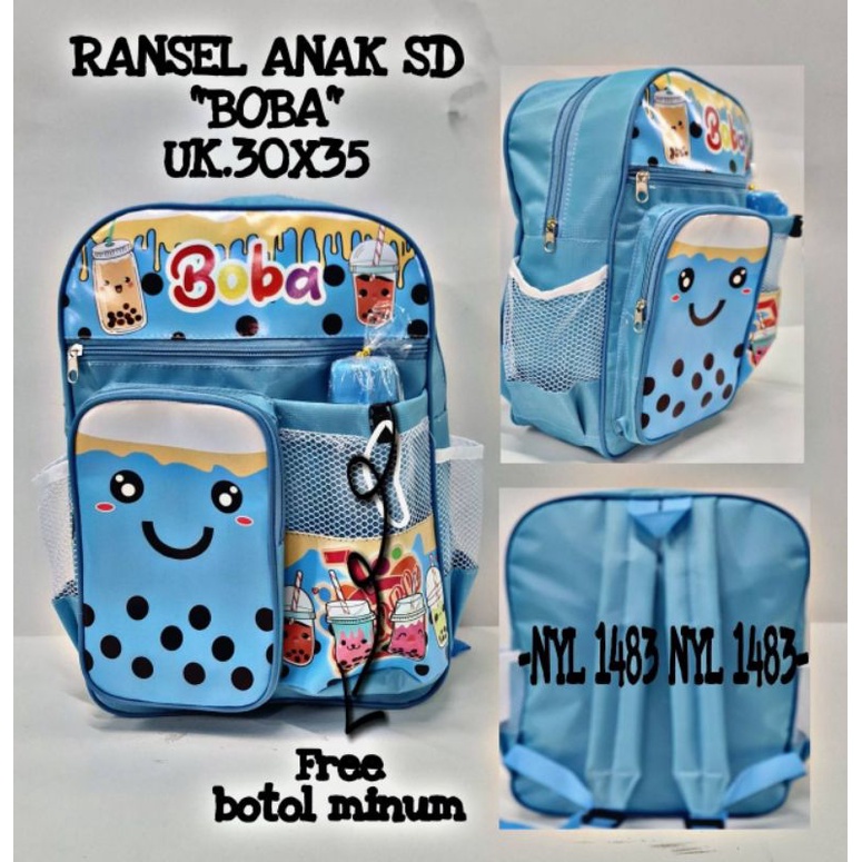 Tas Ransel Anak Perempuan Karakter BOBA - RANSEL BOBA  - RANSEL BOBBA - TAS BOBA ANAK CEWE - School Bag Tas Sekolah Anak - Tas Anak Sekolah Tas Anak Kecil Tas Anak SD Tas Anak TK Promo Diskon Termurah Terlaris Terbaru Best Seller