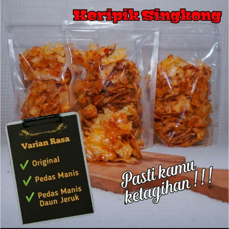 

kripik singkong enak original pedas manis pasti ketagihan