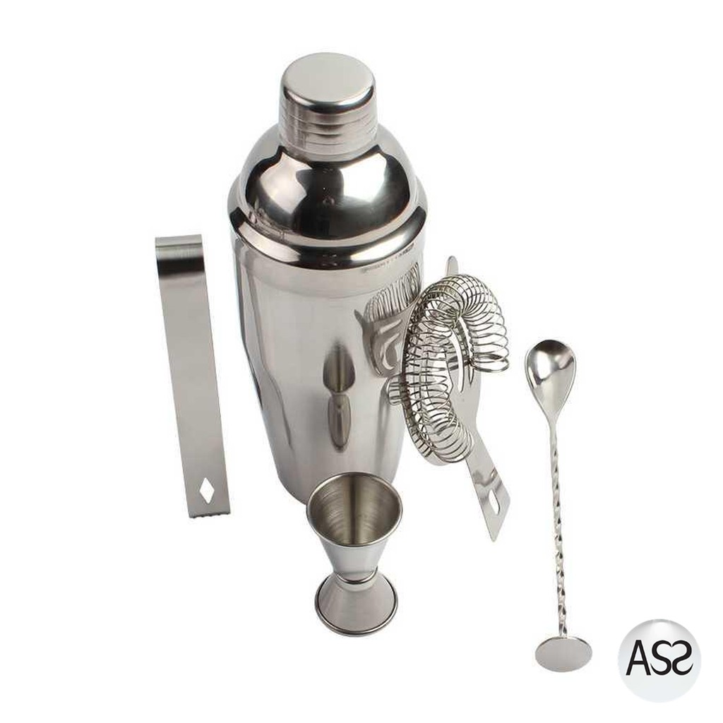 ASS Shop - OneTwoCups Bartender Drink Bar Set Shaker Stainless 5in1 AY8837