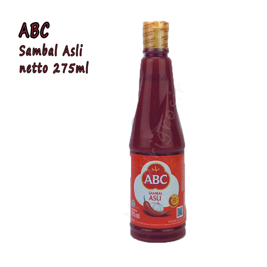 SAMBAL * ASLI * 275ML * SAMBAL * ABC