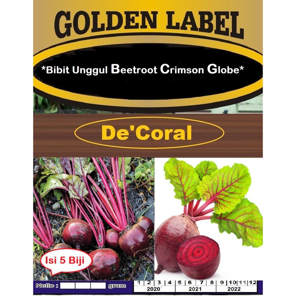 Bibit Beetroot Crimson Globe| Benih Bit Crimson | Bibit Buah Bit