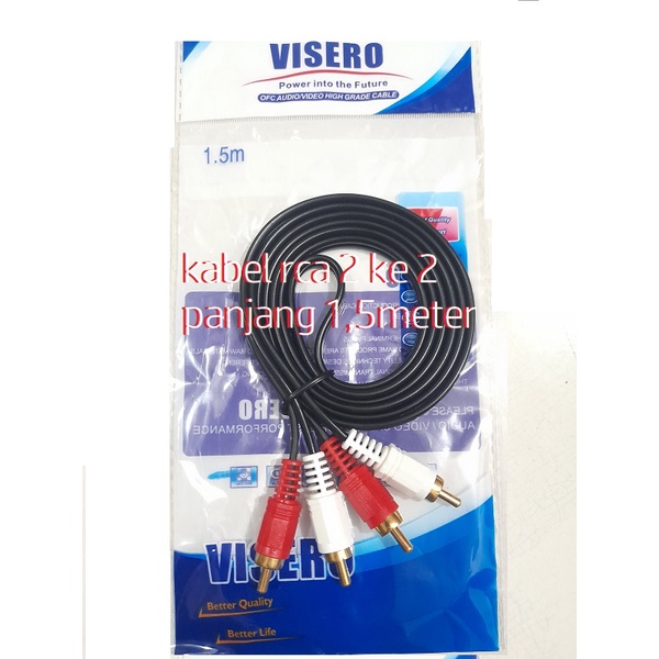 kabel RCA 2 ke 2 panjang 1,5meter