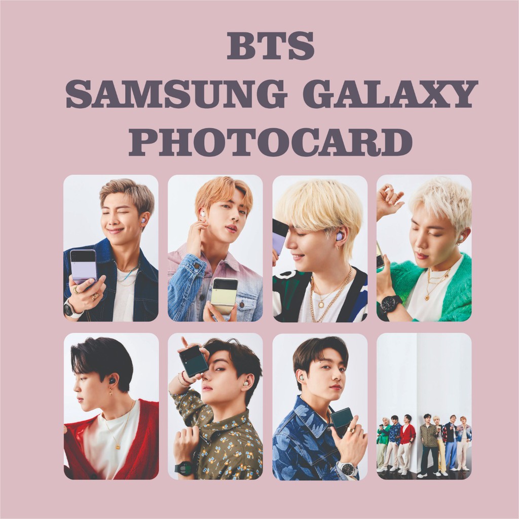 BTS SAMSUNG GALAXY UNFOLD PHOTOCARD