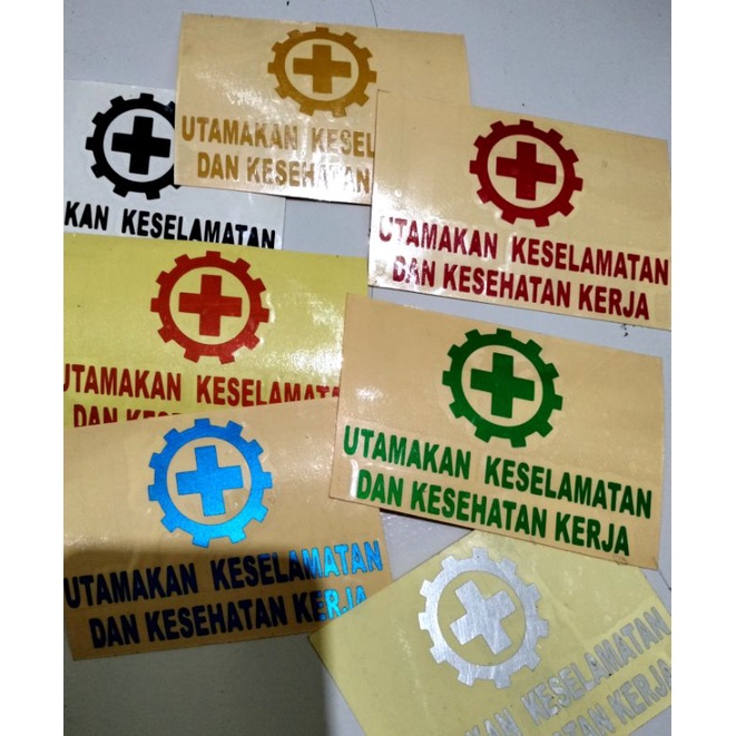 STICKER HELM SAFETY BESAR MENYALA