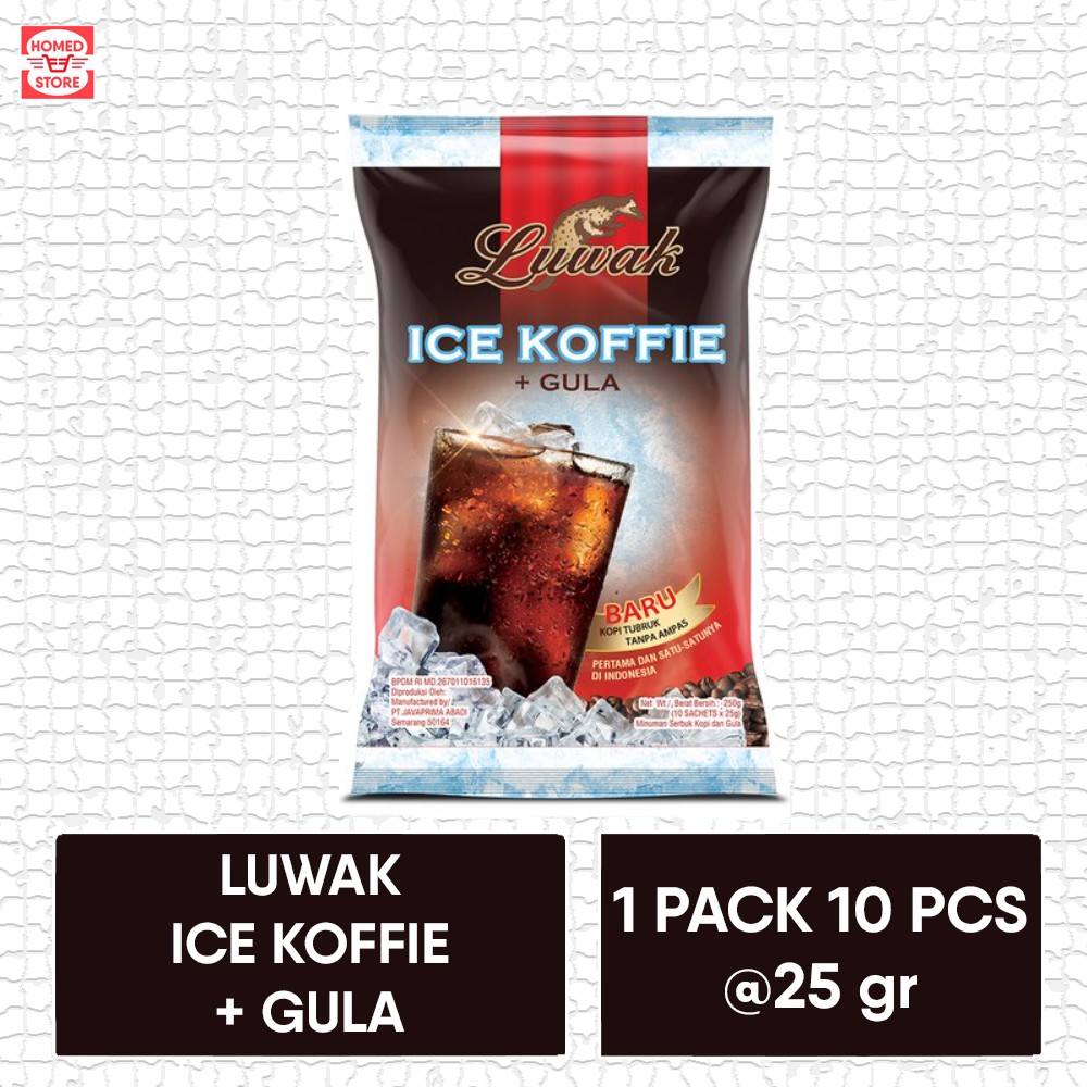 

Kopi Instant Luwak Ice Koffie + Gula 1 Pack Isi 10 Pcs