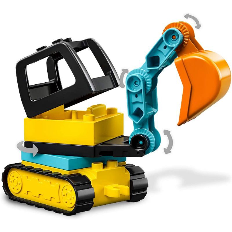 Lego Duplo 10931 Truck And Tracked Excavator Shopee Indonesia