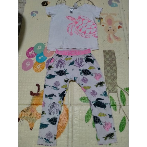 Preloved Set Bonds Baby Isi 2 pcs Preloved Legging Bonds PL Kaos Bonds Baby PL Sleepsuit Bonds